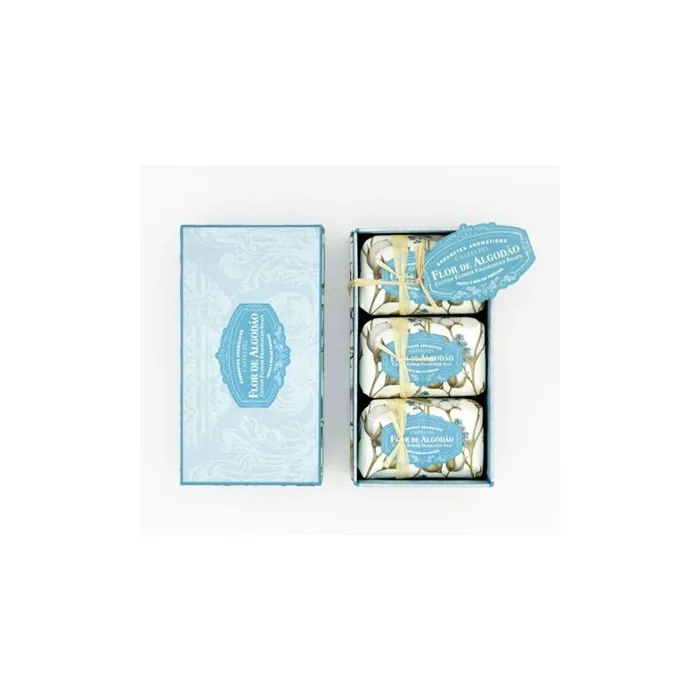 Set of Soap Bars Fiori Di Cotton 150g - Castelbel - Pack of 3
