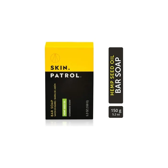 Skin Patrol Activated Soap Bar Sulfatefree Parabenfree Hemp Seed Oil 52oz