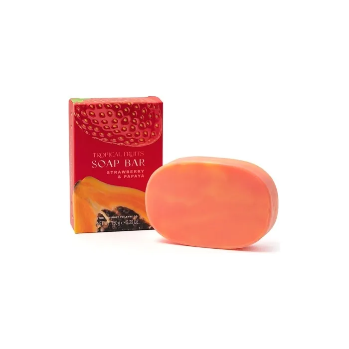 Tropical Fruits Strawberry and Papaya Glycerine Soap 150g