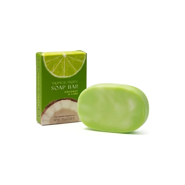 Tropical Fruits Coconut and Lime Glycerine Soap 150g