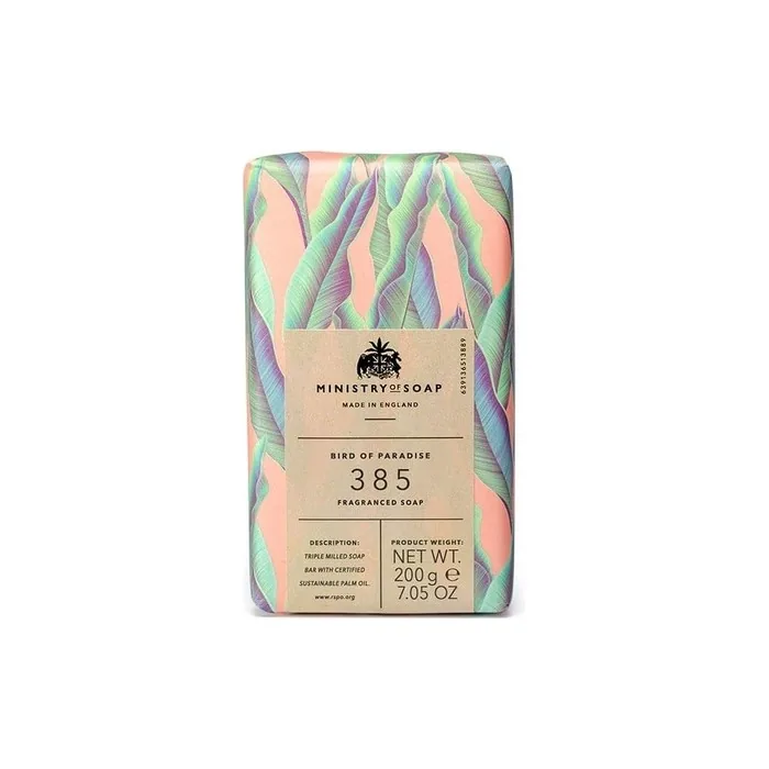 Ministry of Soap Natural Rainforest Wrapped Soap Bird of Paradise 200g