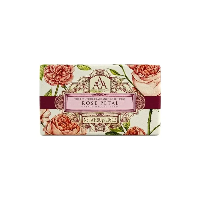 Aromas Artesanales De Antigua Triple Milled Soap Rose Petal 200g