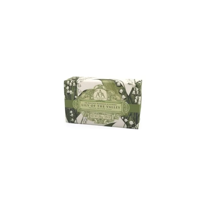 AAA Floral Triple-Milled Luxury Soap Bar Lily of the Valley 200g 7oz