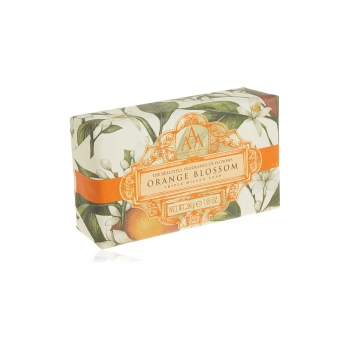 AAA Floral Triple-Milled Luxury Soap Bar Orange Blossom 200g 7oz