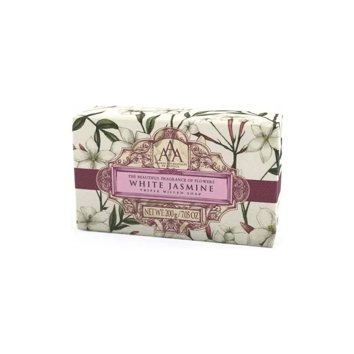 Aromas Artesanales De Antigua Triple Milled Soap White Jasmine 200g