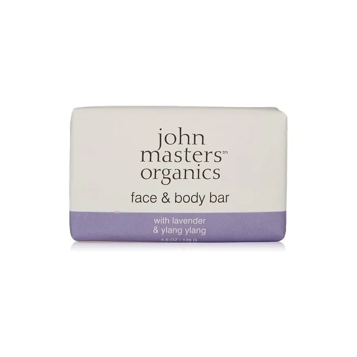 John Masters Organics Face & Body Bar with Lavender & Ylang Ylang 128g