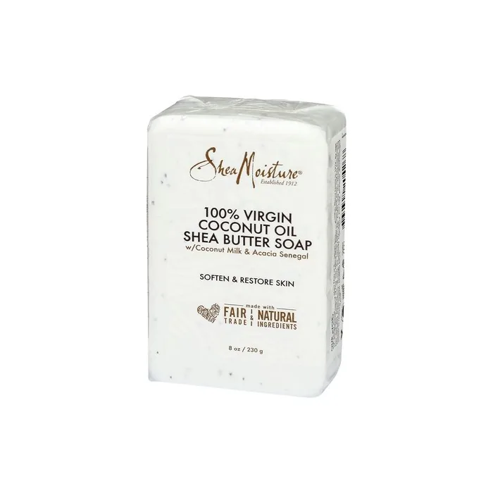 Shea Moisture 100% Virgin Coconut Oil Shea Butter Soap for Unisex 8oz Bar Soap