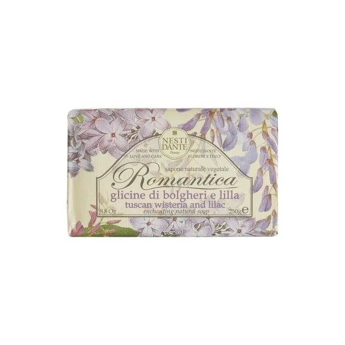 Nesti Dante Romantica Florentine Rose & Peony Soap 250g Tuscan Wisteria