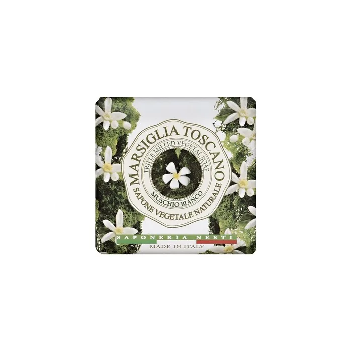 Nesti Dante Marsiglia Toscano Triple Milled Vegetal Soap Muschio Bianco