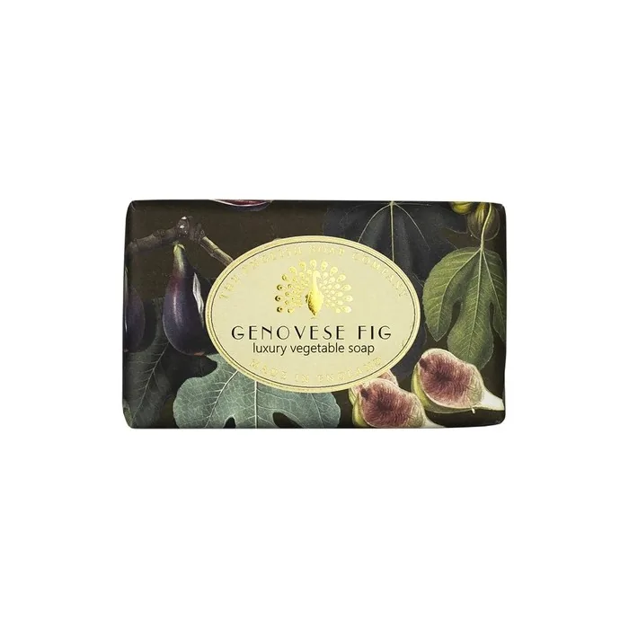 The English Soap Company Vintage Wrapped Soap Bar Genovese Fig Shea Butter Soap Bar 190g