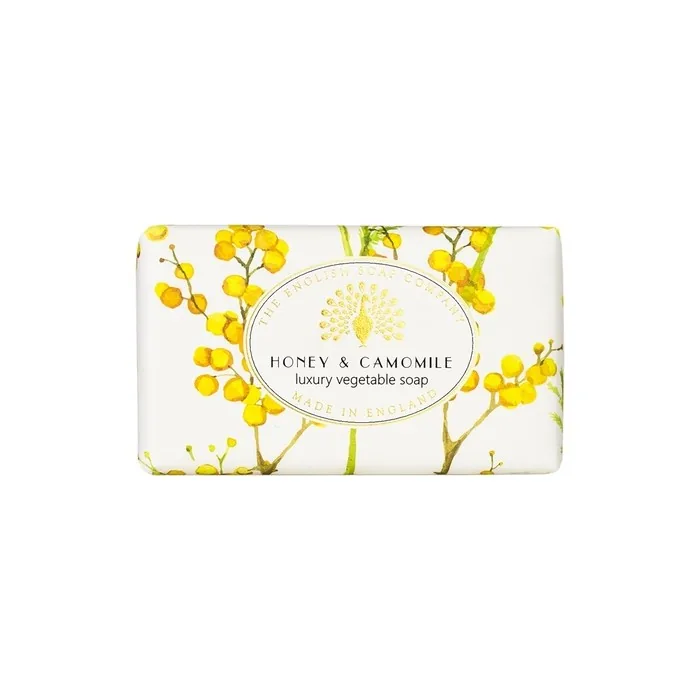 The English Soap Company Vintage Wrapped Soap Bar Honey & Chamomile Shea Butter Moisturising Soap 190g