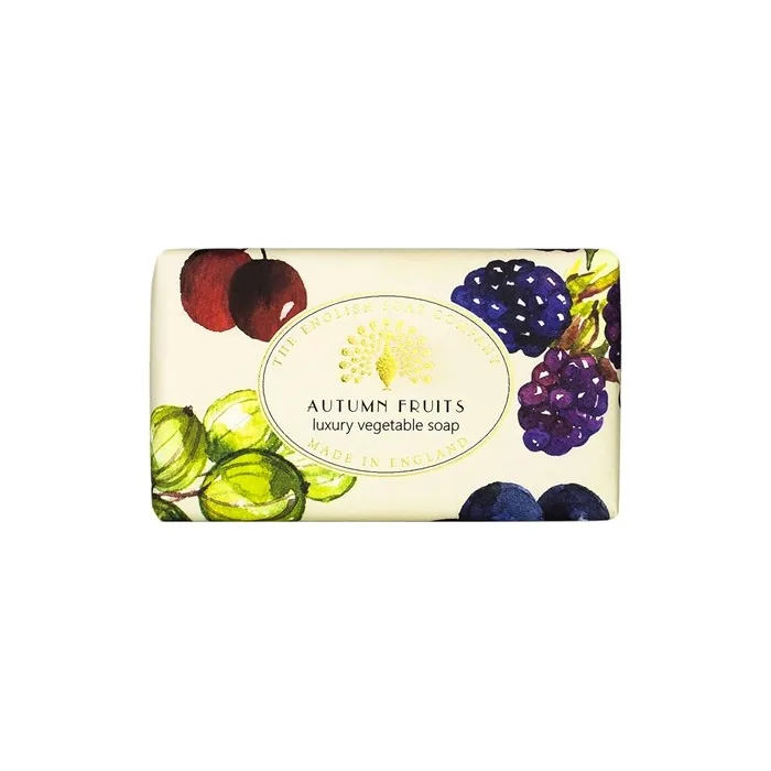 The English Soap Company Vintage Wrapped Soap Bar Autumn Fruits Shea Butter Soap 190g