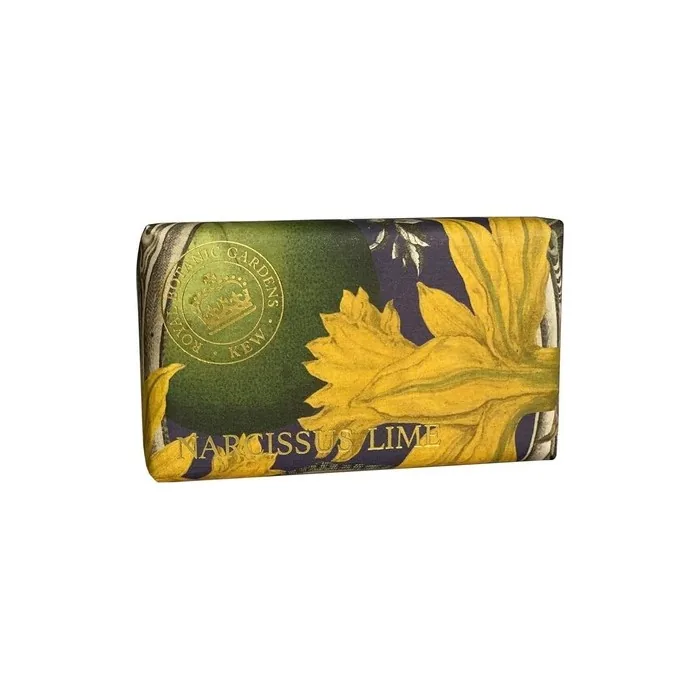 Royal Botanical Gardens Kew Narcissus Lime Luxury Shea Butter Soap 240g