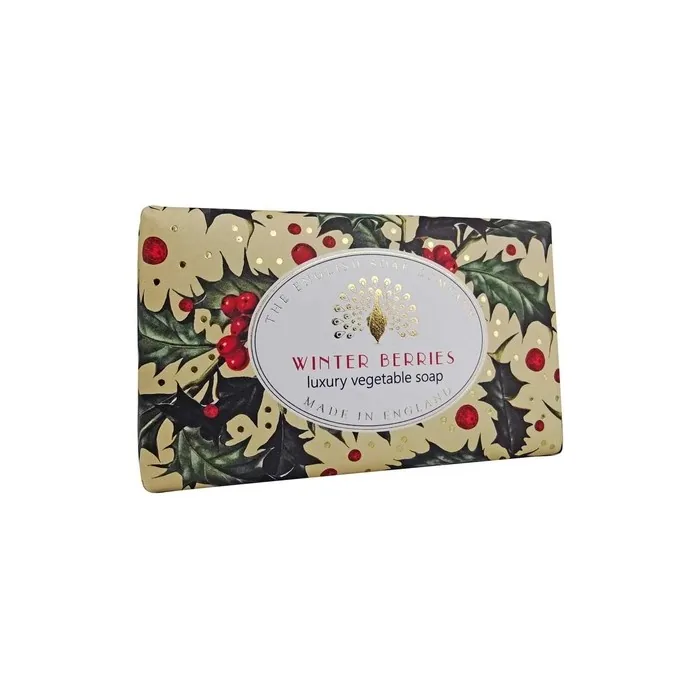 The English Soap Company Festive Soap Bar 190g Winter Berries Vanilla