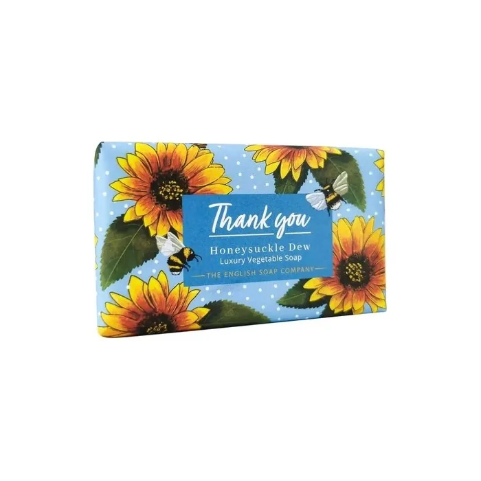 The English Soap Company Honeysuckle Dew Thank You Soap Bar 190g