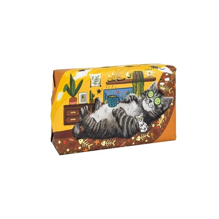 The English Soap Company Mythical & Wonderful Animals Cat Wrapped Soap Bar 190g