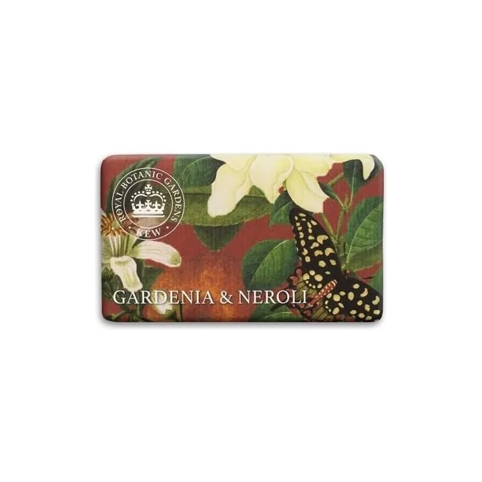 Kew Gardens Gardenia and Neroli Luxury Soap Vegan Body Soap Bar 240g