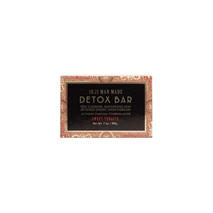 18.21 Man Made Deep Cleansing Soap Bar 7oz Activated Charcoal with Jojoba Beads - 2 Scents