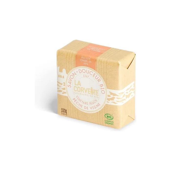 La Corvette Gentle Soap Organic Vineyard Peach 100g