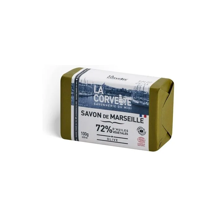 La Corvette Marseille Soap Olive Green 100g