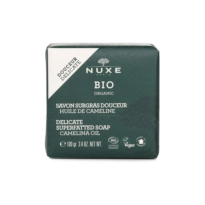 Klorane Nuxe Organic Soap With Cameline Oil For Gentle Cleansing 100g
