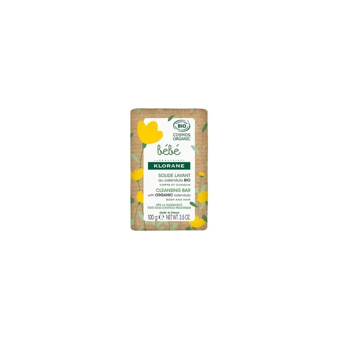 Klorane Bb Calendula Bio Cleansing Bar 100g Gentle Soap With Organic Calendula