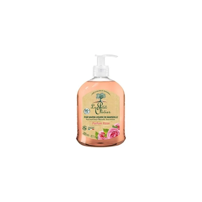 Le Petit Olivier Pure Marseille Liquid Soap Rose Perfume 10.1 oz