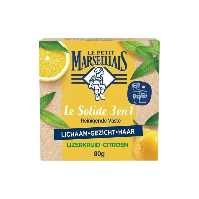 Le Petit Marseillais 3-in-1 Solid Purifying Wash Verbena Lemon 80g