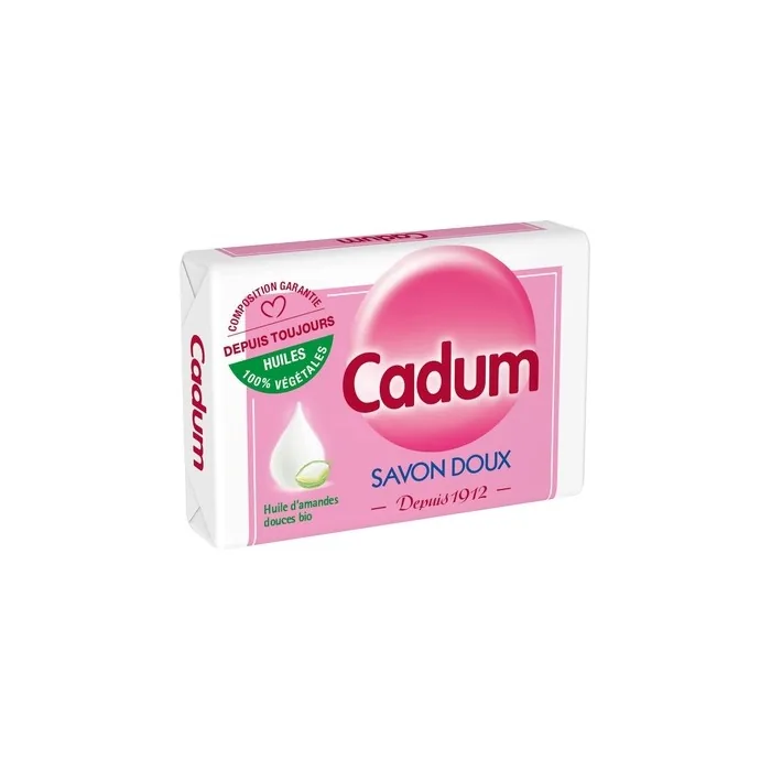 Cadum Solid Soap Since 1912 100% Vegetable Oils with Organic Almonds 100g