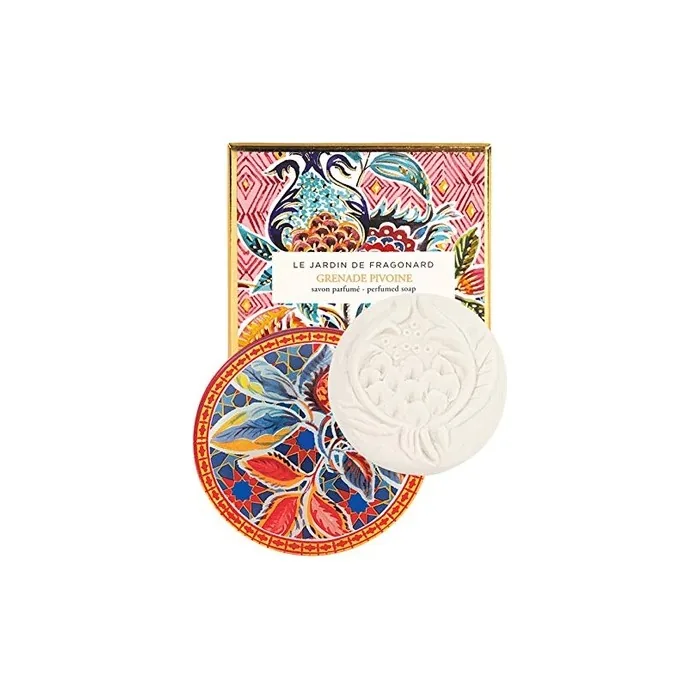 Fragonard Parfumeur Grenade Pivoine Dish & Perfumed Soap 150g