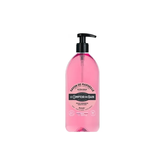 Le Theke Du Bad Traditional Soap from Marseille Rose 1L