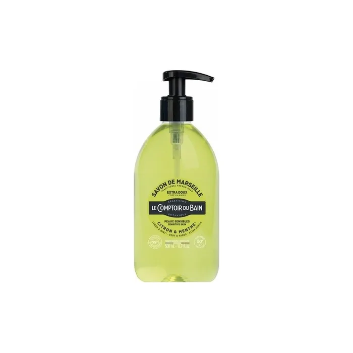 Le Theke Du Bad Traditional Marseille Soap Lemon-Mint 500ml