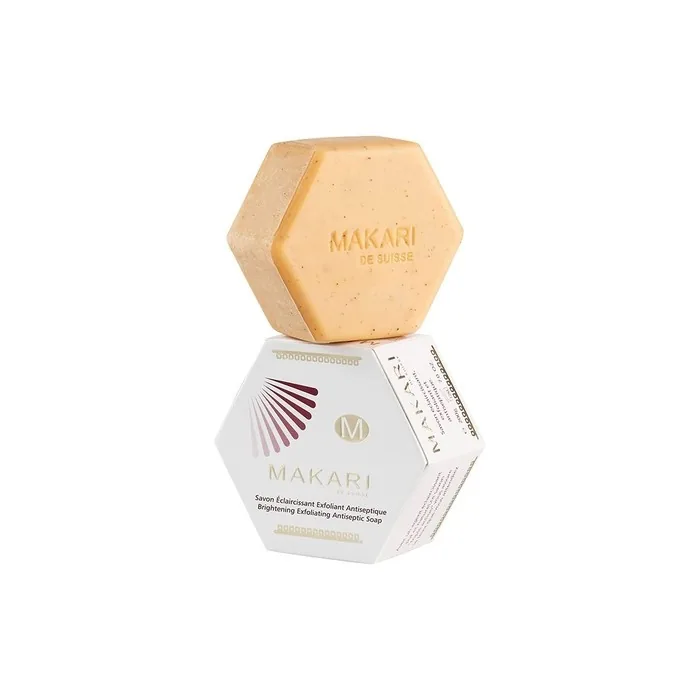 Makari Classic Whitening Exfoliating Antiseptic Soap 7oz - Brightens Skin and Fades Dark Spots Acne Scars Blemishes and Hyperpigmentation