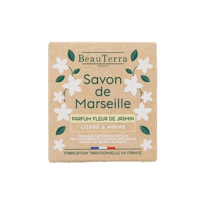 Beauterra Savon De Marseille Solid Jasmine Flower 100g Soap