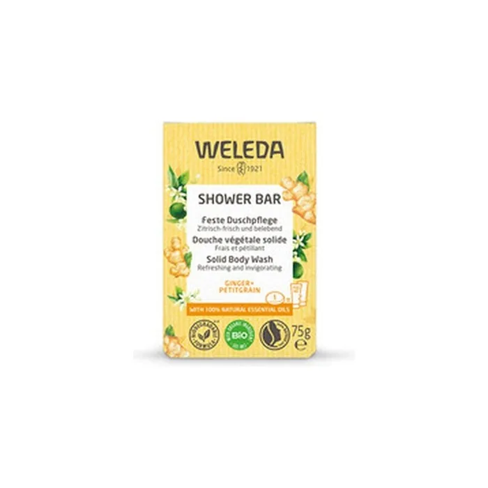 Weleda Ginger Petitgrain Citrus Refreshing Soap Shower Bar 75 G