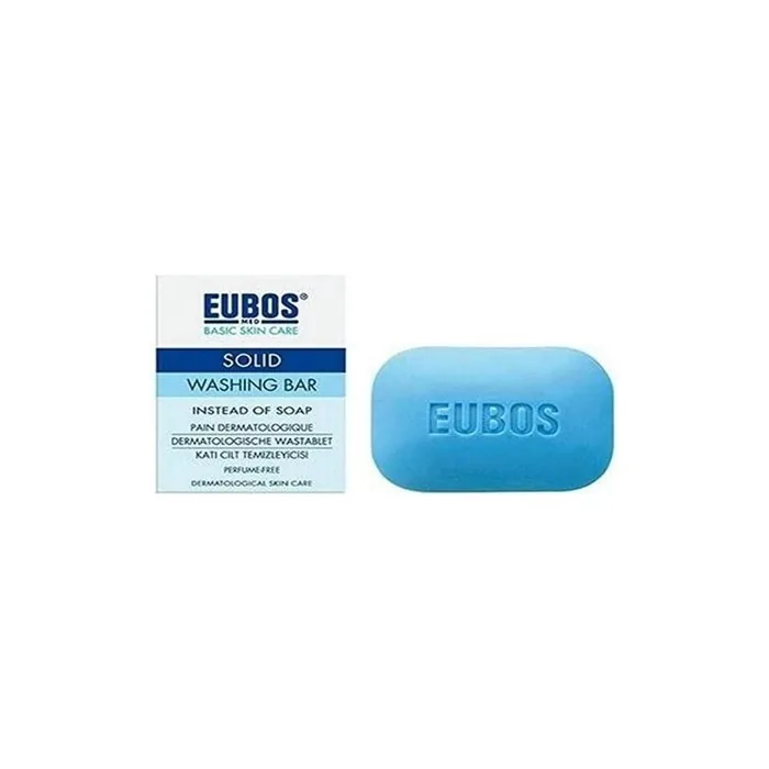 EUBOS Solid Blue Washing Bar 125g