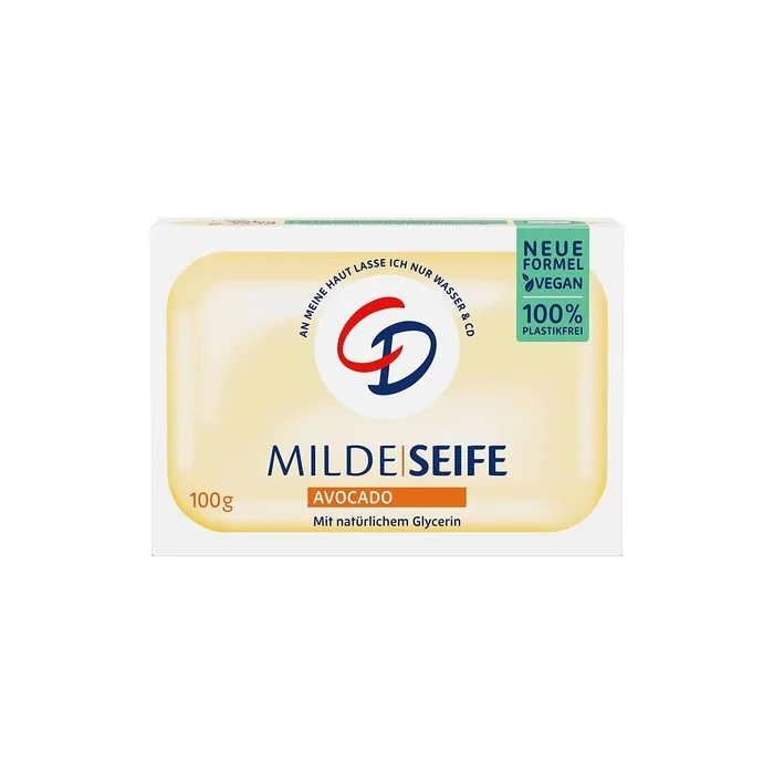 CD Mild Avocado Soap 100g Vegan and Microplastic-Free