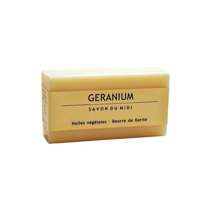 Savon Du Midi Soap with Shea Butter and Geranium 100g