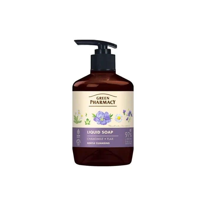 Elfa Pharm Green Pharmacy Liquid Soap Chamomile Flaxseed Oil 460 Ml