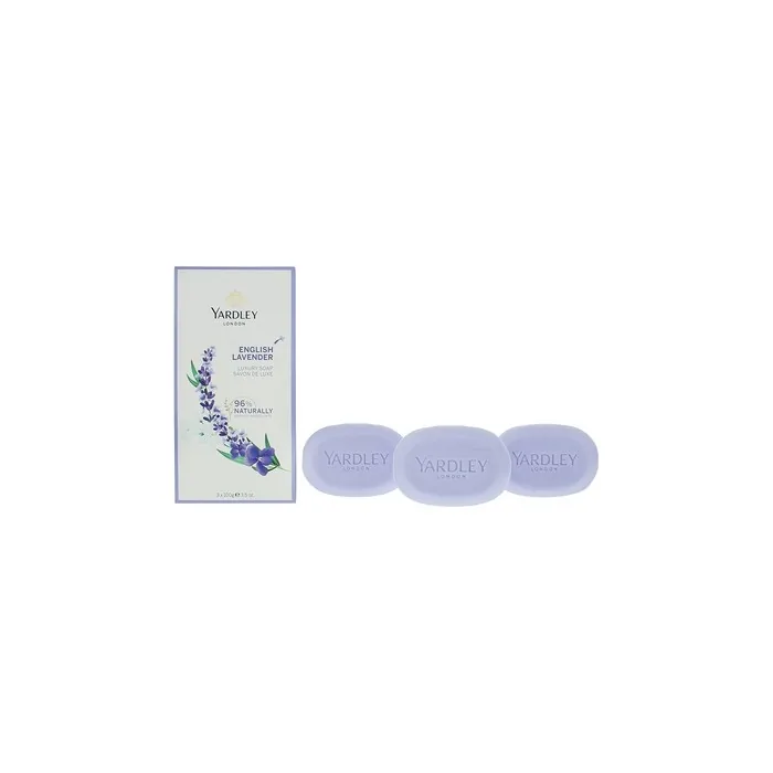 Yardley English Lavender 3 Piece Gift Set with Soap 3 x 100g