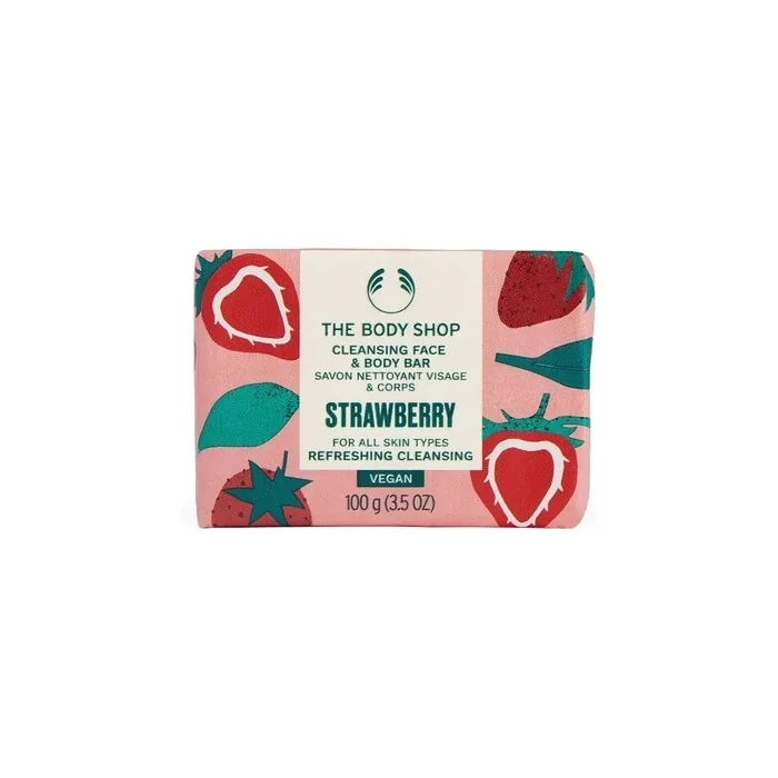 The Body Shop Strawberry Cleansing Face & Body Bar 100 G