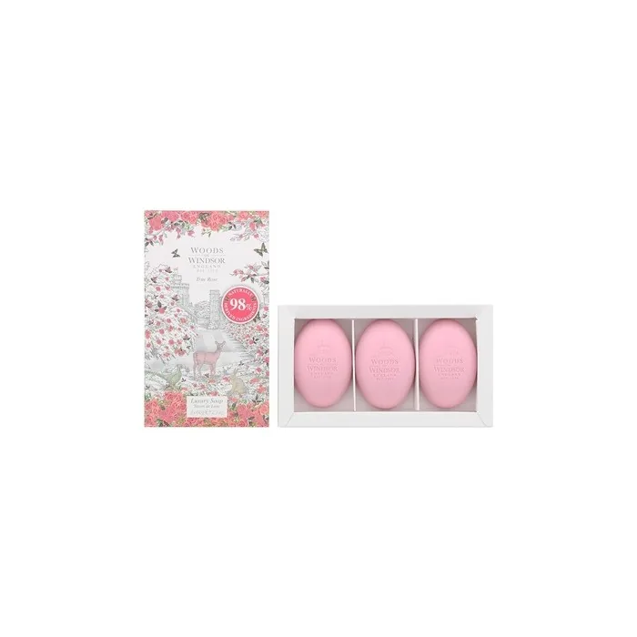 Woods Of Windsor True Rose Soap 3 X 60g