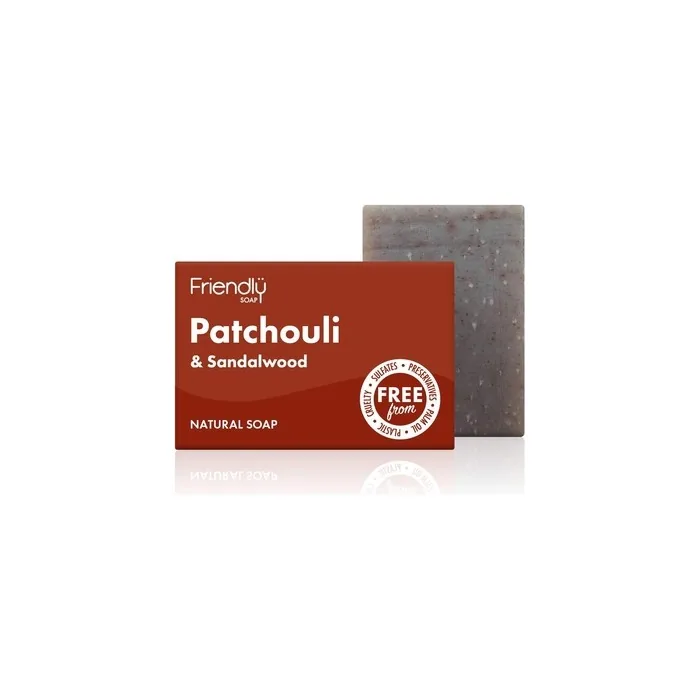 Friendly Soap Natural Patchouli and Sandalwood Soap 95g