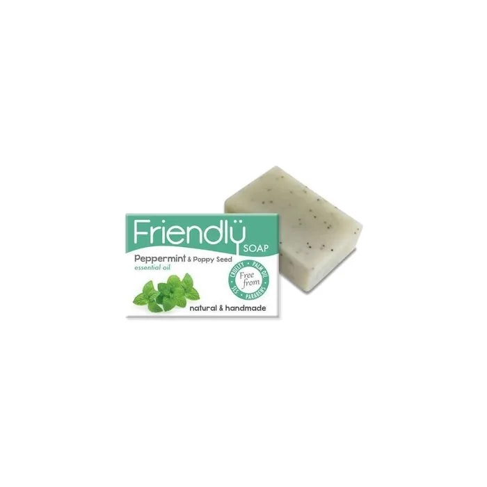 Friendly Soap Naked and Natural Peppermint Soap 7 x 95g - Pack of 2
