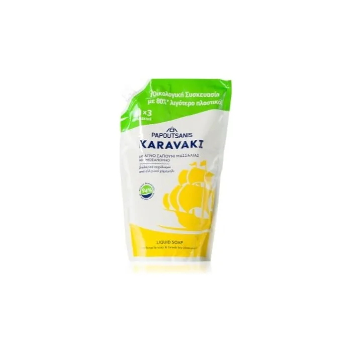 Papoutsanis Karavaki Liquid Soap Pouch Refill With Chamomile 900 Ml