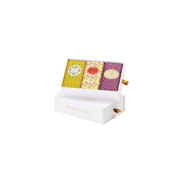 Claus Porto Classico Gift Box 3 Piece Wax Sealed Soaps Rich Smooth