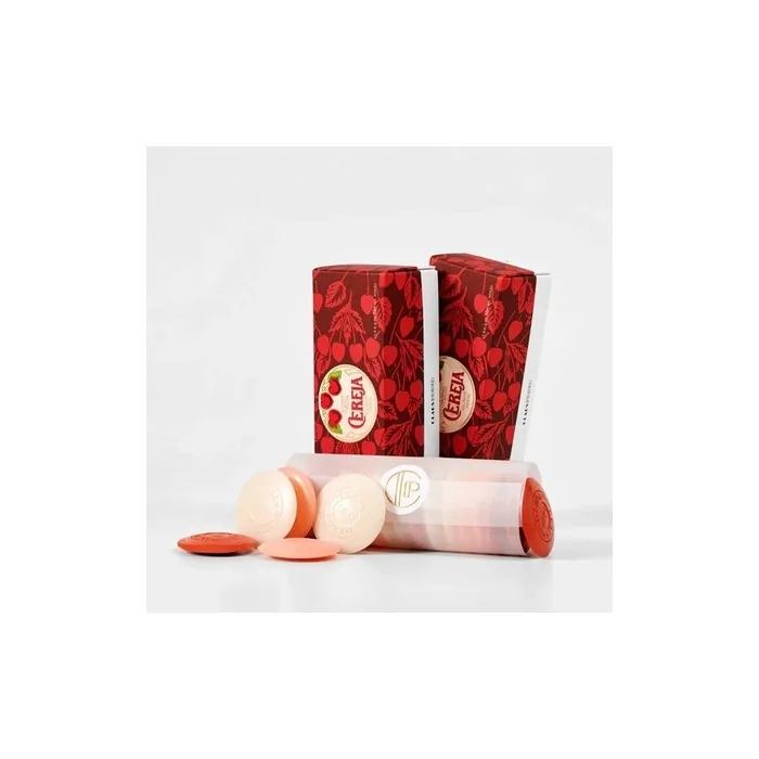 Claus Porto Cereja Guest Soap Box 15 x 0.4oz Soaps