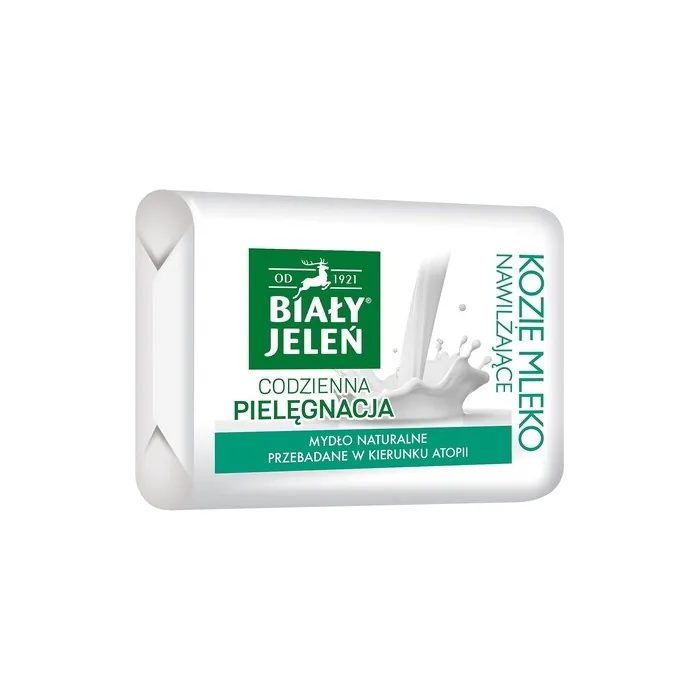 Bialy Jelen Premium Hypoallergenic Bar Soap with Goat's Milk Extract and Flax