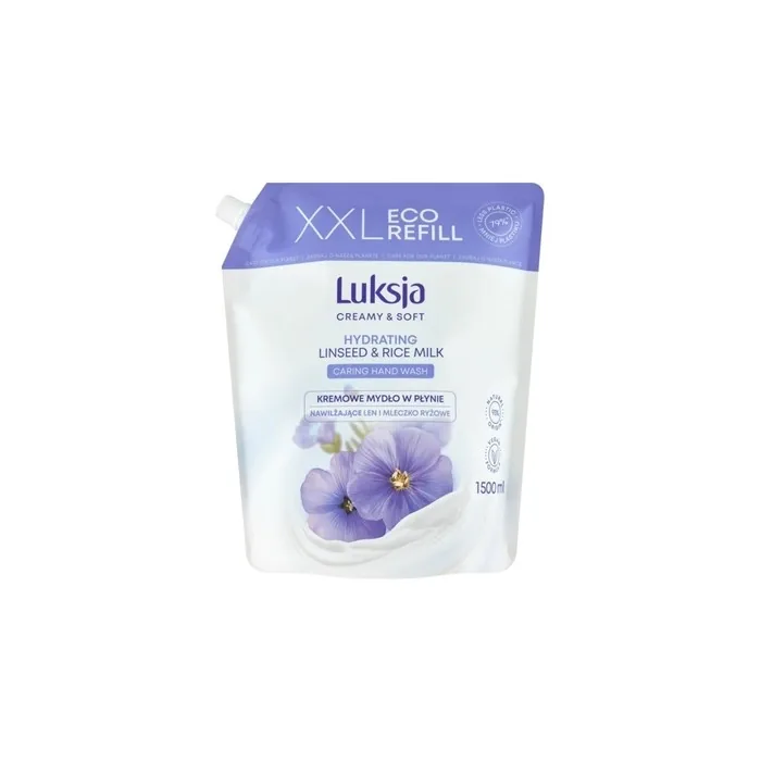 Luksja Hydrating Linseed Rice Milk Liquid Soap 1500ml