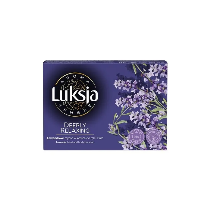 Sarantis Luksja Aroma Senses Deeply Relaxing Lavender Soap Bar For Hands And Body 90 G